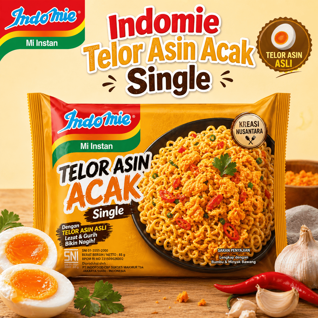 Indomie Telor Asin Acak Singel – Warmindo Abang Adek